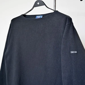 SAINT JAMES schweres festes bretonisches Baumwollhemd, schwarz, Made in France, 4 - Bild 1 von 9