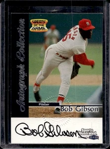 Sports Illustrated Greats of the Game 1999 Bob Gibson automático #NNO Cardinals - Imagen 1 de 2