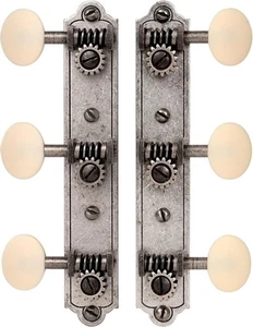 Golden Age Restoration Tuners for Solid Peghead Guitar with Bell-end, Relic... - Picture 1 of 3