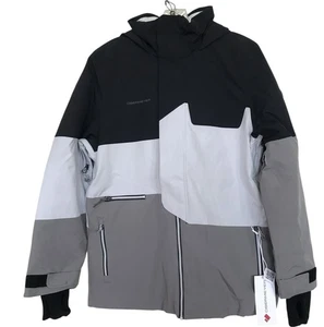 Obermeyer Axel Snow Ski Boys Jacket Size XL 18 Teen Snowboarding Gray Black - Picture 1 of 15