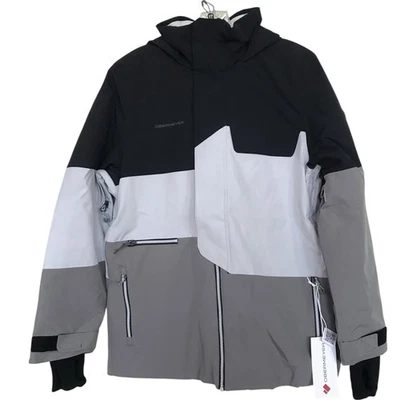 Obermeyer Axel Snow Ski Boys Jacket Size XL 18 Teen Snowboarding Gray Black - Image 1 of 4