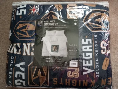 Juego de cama completo Foco Vegas Golden Knights NHL de 5 piezas Foto 1 de 3