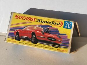 Diecast Matchbox Superfast N.36 DRAGUAR (ORIGINAL BOX ONLY!! SOLO SCATOLA ORIG.)