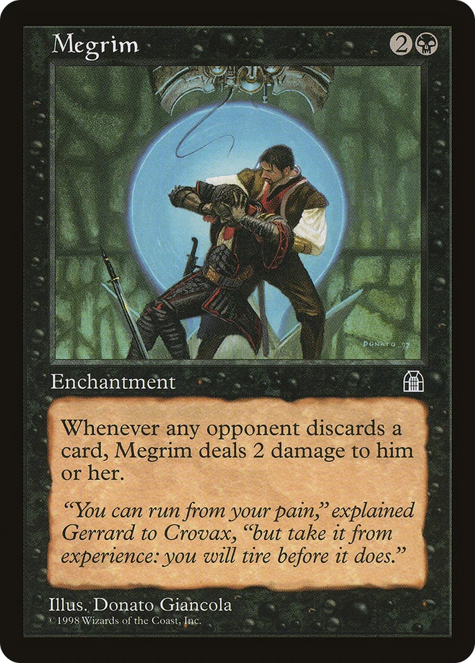 Megrim X (4) - Stronghold MTG - EX/NM - U62 - 4RCards - Image 1 of 1