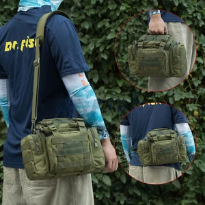 Dr.Fish Gürteltasche Tasche Angeln Jagd Tactical Pack grün wasserabweisend - Bild 1 von 7