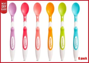 Munchkin Soft Tip Toddler & Baby Spoons, Baby Weaning Spoons Set of 6 - Picture 1 of 4