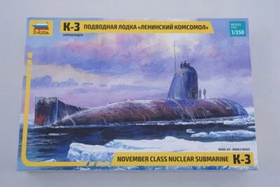 ZVEZDA Z9035 Sottomarino Nucleare K-3 Modello Kit - Scala 1/350 - T48P - Immagine 1 di 4