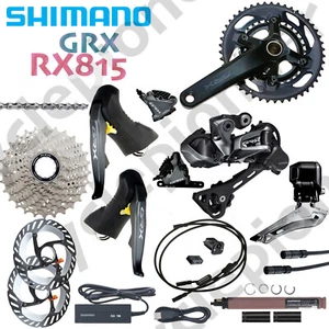 Shimano GRX Di2 RX815 E-bike Groupset 2x11Spd w/RX600 Crank & CL800 rotor New - Picture 1 of 6