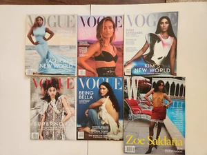 Lot of 5 Vogue Magazines Jan, Feb, Mar, Apr, Sept, 2022 and W magazine 2025 - Picture 1 of 9