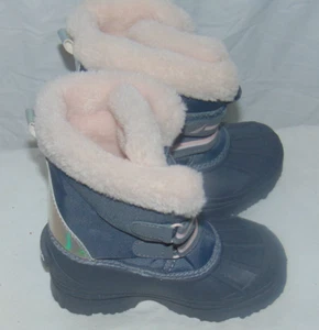 Toddler Girls Size 10 Nautica Gray Snow Faux Fur Lined Boots - Picture 1 of 4