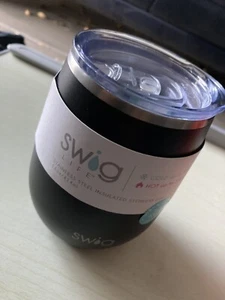 Swig Life 14oz Wine Tumbler with Lid, Stainless Steel, Dishwasher Safe, Steml... - Picture 1 of 3