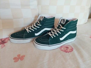 VANS SK8-Hi Sneakers in Dark Green | Size 9.5 - Picture 1 of 10