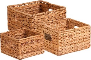 Natural Wicker Storage Baskets, Perfect for Organizing, Storage, and Gifts, Mult - Picture 1 of 12