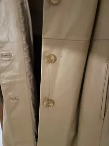 Colebrook Vintage Leather, Ladies Tan Large trench style coat Era VG-EX Cond!! - Picture 1 of 16