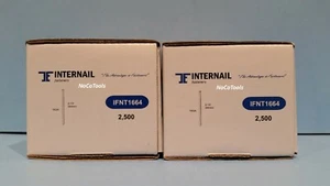 16 Gauge 2 1/2 Inch Galvanized Chisel Point Straight Finish Brad Nails 2.5M 2 PK - Picture 1 of 3