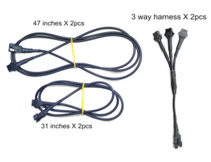 Underbody Universal Installation Materials Black Extension Wire 1 To 3 Splitter - Imagen 1 de 11