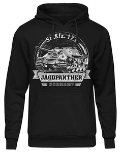 Sd.Kfz. 173 Jagdpanther Kapuzenpullover WW2 Tiger Panzer German Tank Hoddie - Bild 1 von 8