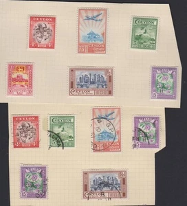 CEYLON 307-12 set  mint & used 1950 - Bild 1 von 1