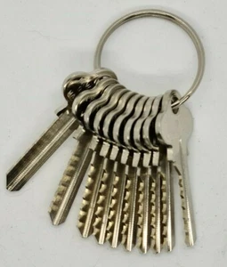 6 Pin Space & Depth Key Set - 11 Keys Depths 0-10 -Suits Lockwood Whitco LW5 C4B - Picture 1 of 2