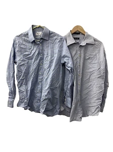 Lote (2) Camisas Oxford Charles Tyrwhit Nautica Azul 16.5 34/35 Para Hombre Abotonadas - Imagen 1 de 12