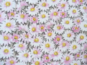 TISSU vintage ancien en coton à décors de fleurs - Imagen 1 de 5