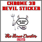 3d Chrome Devil Horns Decal Sticker For Nissan, Mazda, Kia Car Badge Logo Emblem