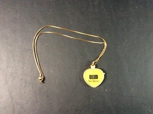 Van Doran Gold Toned Digital Pendant Heart Watch with 18 Inch Chain (Very Good) - Picture 1 of 4