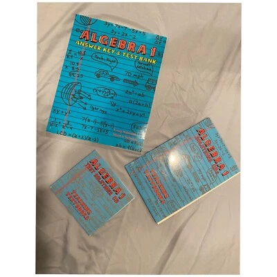 Teaching Textbooks ALGEBRA 1: ANSWER KEY & TEST BANK, Solutions CDs, Test - Image 1 of 4