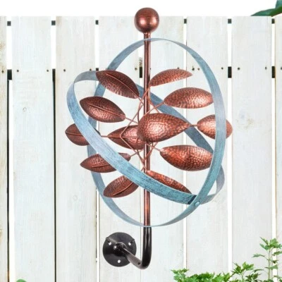 WINDRAD FÜR DIE WAND 3D Effekt Windspiel Metall Ø 36 cm - Bild 1 von 2