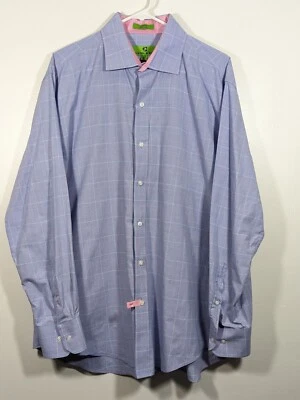 Camisa abotonada con puños y cuello en contraste Bristol & Bull para hombre XL 17-17,5 x 34/35 Foto 1 de 4