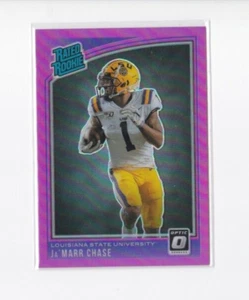 JA'MARR CHASE '21 CHRONICLES DONRUSS OPTIC PINK PRIZM PARALLEL ROOKIE-SHIPS FREE - Picture 1 of 21