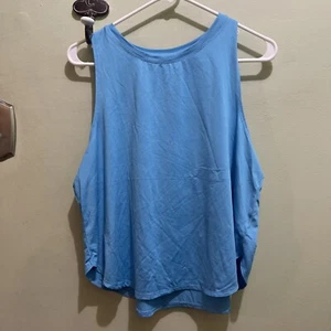 Jockey Women's Activewear Performance Racerback Tank Top, Sky Blue, XL - Picture 1 of 3