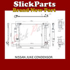 AIR CON CONDENSOR FITS NISSAN JUKE 1.2 DIG 1.5 DCi 1.6 DIG 2010 > 