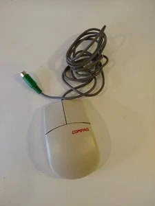 Vintage Compaq Mechanical Ball Mouse MUS9J N PS/2 2 Button - Picture 1 of 3