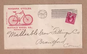 1894 #220 Buffalo New York Niagra Cycles Bicycle illustrated advertising cover - Picture 1 of 2