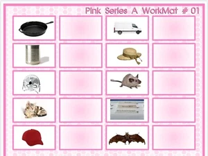 PINK SERIES | Montessori Activity - Vowel Work Mats Complete set | Laminated - Picture 1 of 3