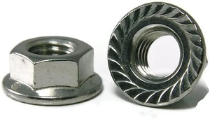 TUERCAS DE BRIDA SERRADA HEXADECIMAL M5 X 0,08P BZP METRIC DIN 6923 CL6 BZP - Imagen 1 de 2