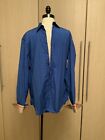 Men’s Burberry Brit Blue Long Sleeve Button Down Cotton Dress Casual Shirt Sz L