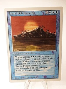 MTG - 3rd Edition - Revised - Island Fish Jasconius - Rare - LP+ NM - Picture 1 of 2