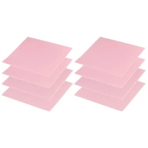 8 Pcs Thermal Pads 100x100mm,0.5mm+1mm+1.5mm+2mm for CPU GPU M.2 SSD NVMe Pink - Afbeelding 1 van 7