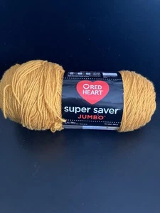 Red Heart Super Saver Jumbo Gold Yarn - 14oz/396g - Acrylic - Free Shipping! - Picture 1 of 5