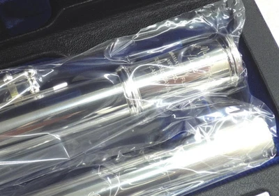 Flauta Muramatsu M-120 – Conjunto de cabeça prata revisado sem mecanismo eletrônico com Case Me - Imagem 1 de 4