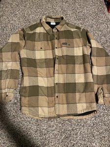 Columbia Fleece gefütterte Flanell Hemd Jacke kariert Langarm Herren Größe M - Bild 1 von 10