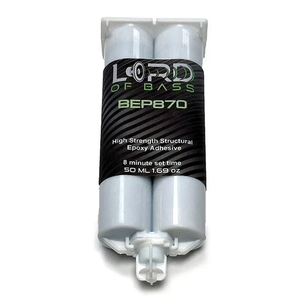 BEP870 50ml Black Epoxy Adhesive Cartridge 1:1 Ratio Speaker Subwoofer Repair - Image 1 of 1