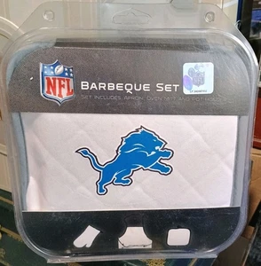 NFL 3-teiliges Heckklappengrillset (Schürze, Ofenhandschuh, Topflappen) - Detroit Lions - Bild 1 von 1