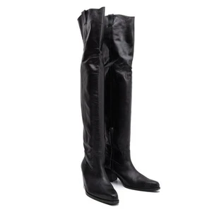 JUNYA WATANABE COMME des GARCONS Leather Knee High Boots Size M (US About 7.5... - Picture 1 of 12