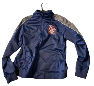 Sport Tek by Authority Jacket Womens XL Patriotic Red White Blue Patch - Picture 1 of 4