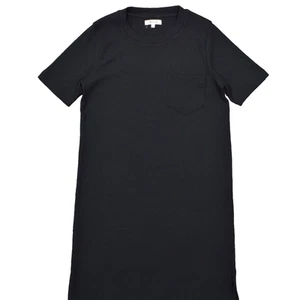 Madewell Women's Size S Shift Dress Black Mid Calf Casual Polyester Crew Neck - Picture 1 of 8