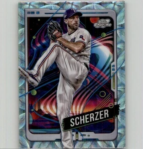 2024 Topps Chrome Cosmic Max Scherzer Nucleus Refractors #69 Texas Rangers - Picture 1 of 2