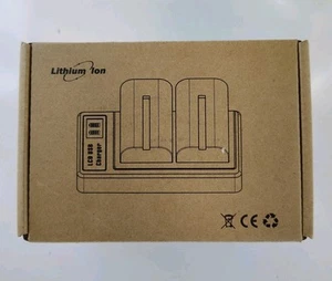 LCD Display Dual Slot Charger (Includes 2 A-1B Batteries) Brand New - Picture 1 of 5